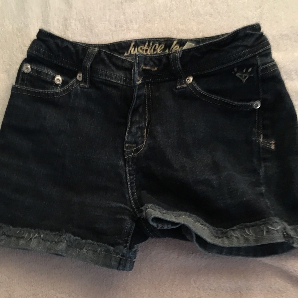 Girls/Junior Size 14 Justice Jean Shorts.